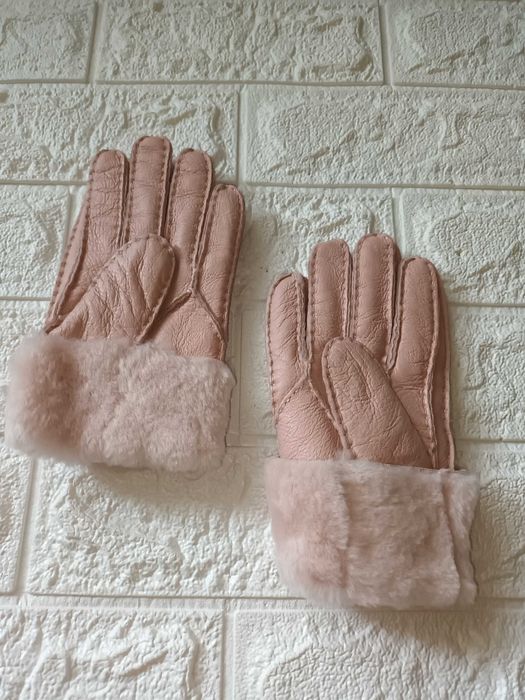 Перчатки натуральная кожа мех