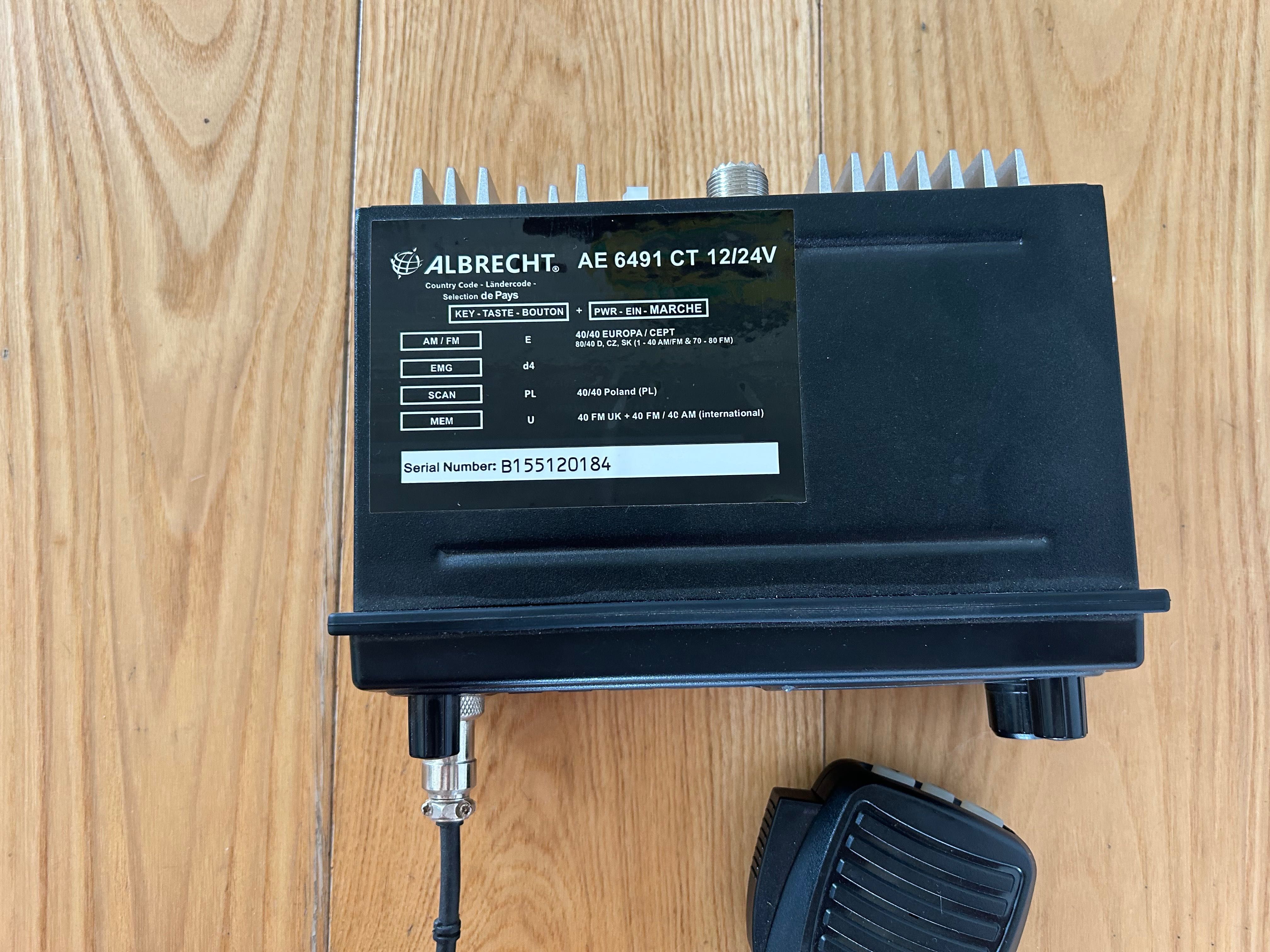 CB Radio Albrecht AE 6491 CT, stan perfekcyjny