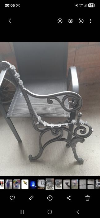 Nogi żeliwne do ławki ogrodowej