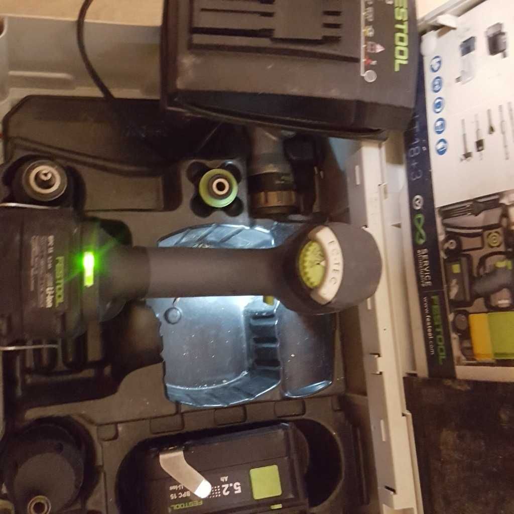 Festool T15+3 wkrętarka 2018 5.2Ah,Festool C12