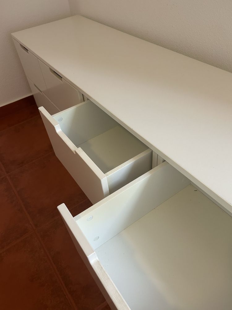 Armario gavetas branco IKEA