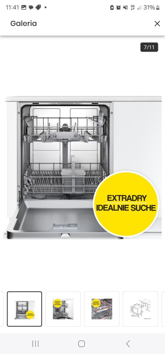 Nowa Zmywarka BOSCH SMV25AX00E Silnik
NoEcoSilenceDrive