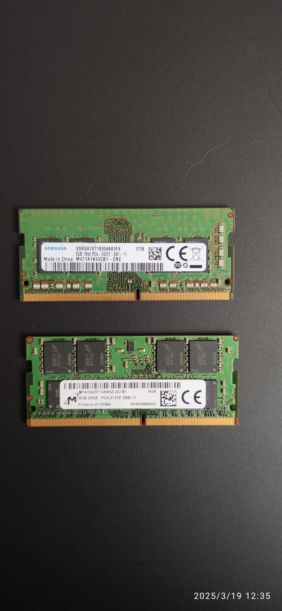 Пам'ять для ноутбуків DDR 4 8 Gb
