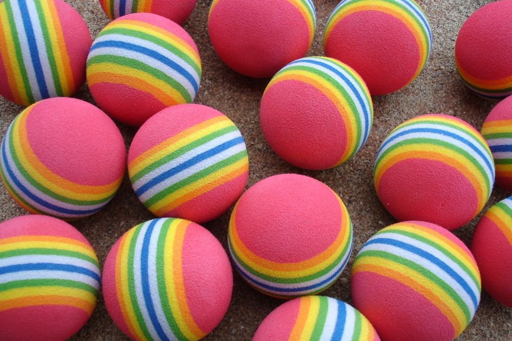 Piłki golfowe gąbkowe treningowe 40 szt/1 kpl.