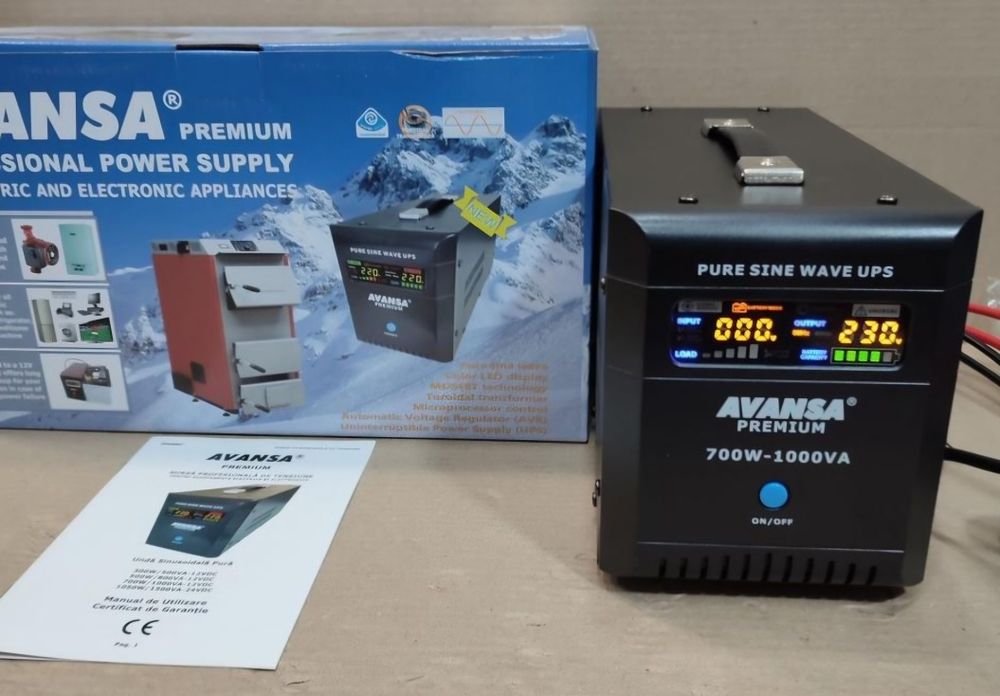 ДБЖ з правильною синусоїдою  Avansa-700w 1000va ups