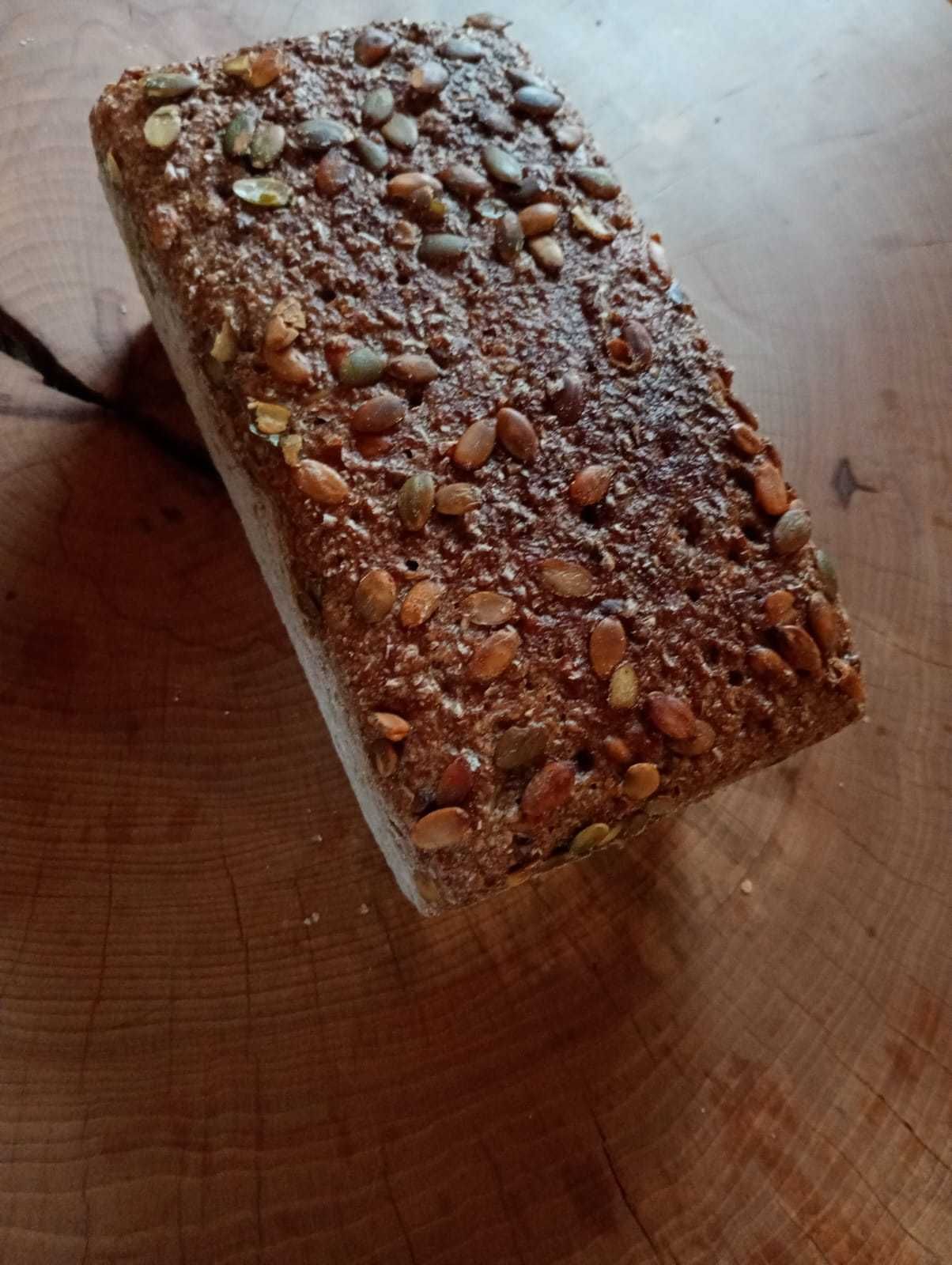 Chleb żytni razowy ze dynią na naturalnym zakwasie 3kg b. niski IG