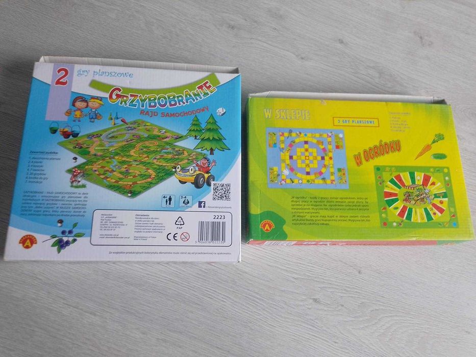 Zestaw gier "Grzybobranie" i "W sklepie, w ogródku"