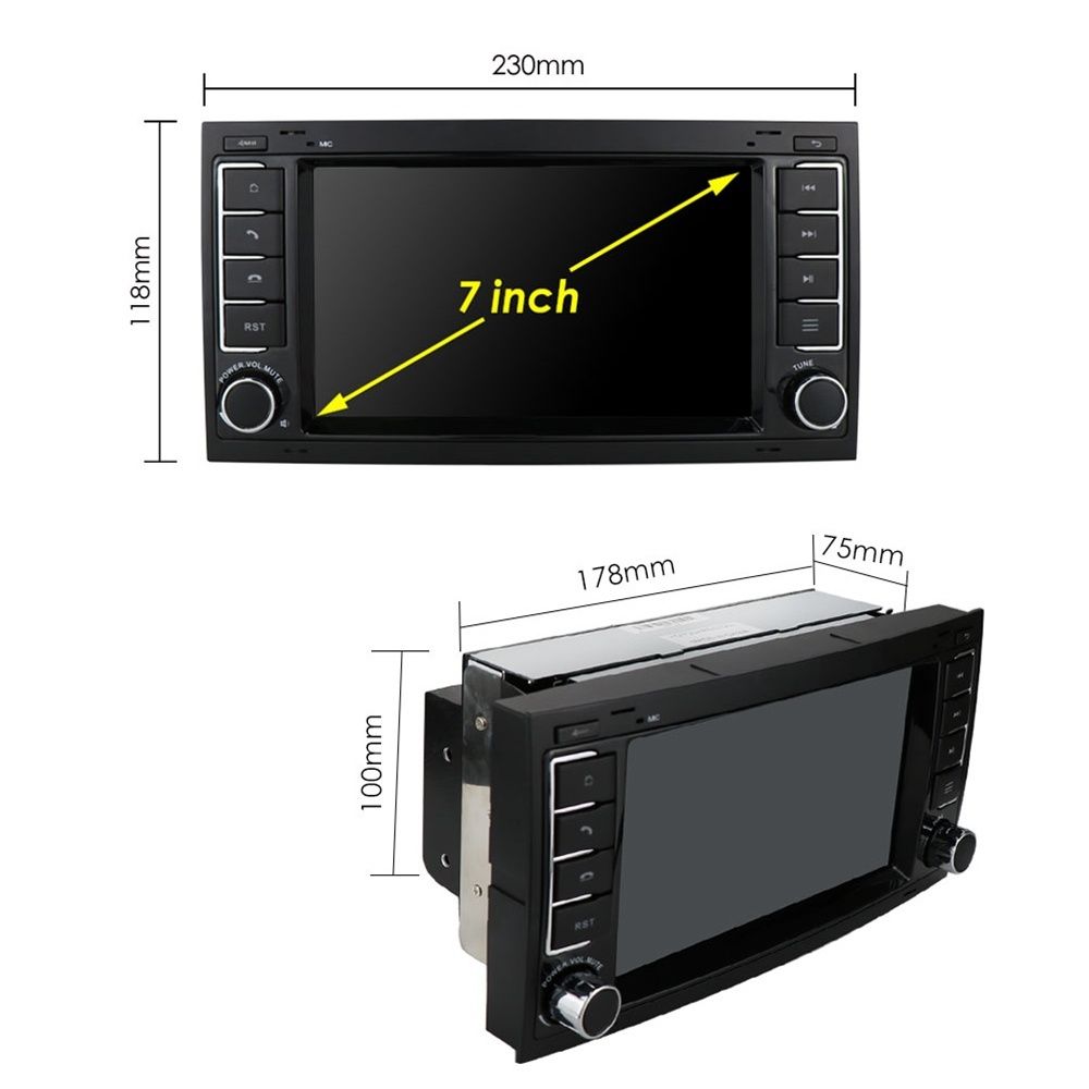 Radio Android VW Touareg Transporter T5 Multivan