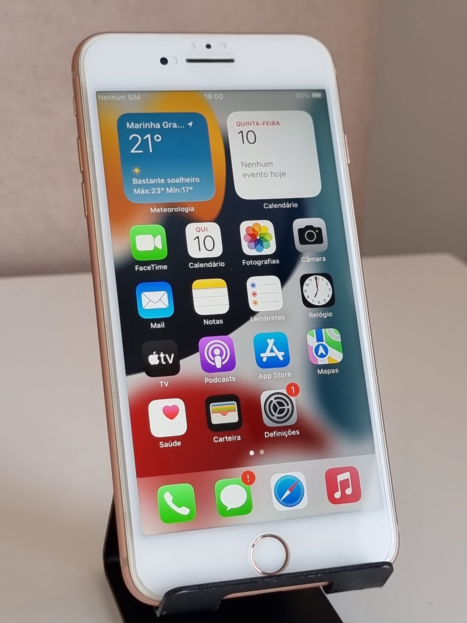 Iphone 8 plus 256 gb rose gold impecável