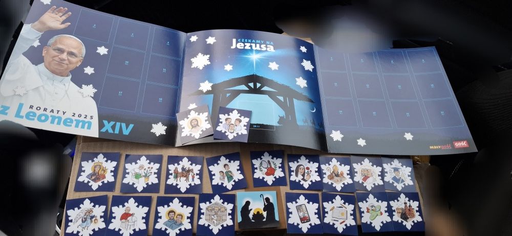 Roraty z Leonem XIV (2025)- plansza + obrazki  - 1 komplet