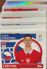 naklejki Topps Euro 2024 - 77 sztuk