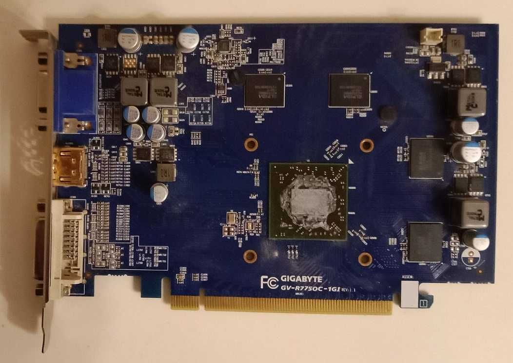 Продам видеокарту GIGABYTE GV-R775OC-1GI, нерабочую