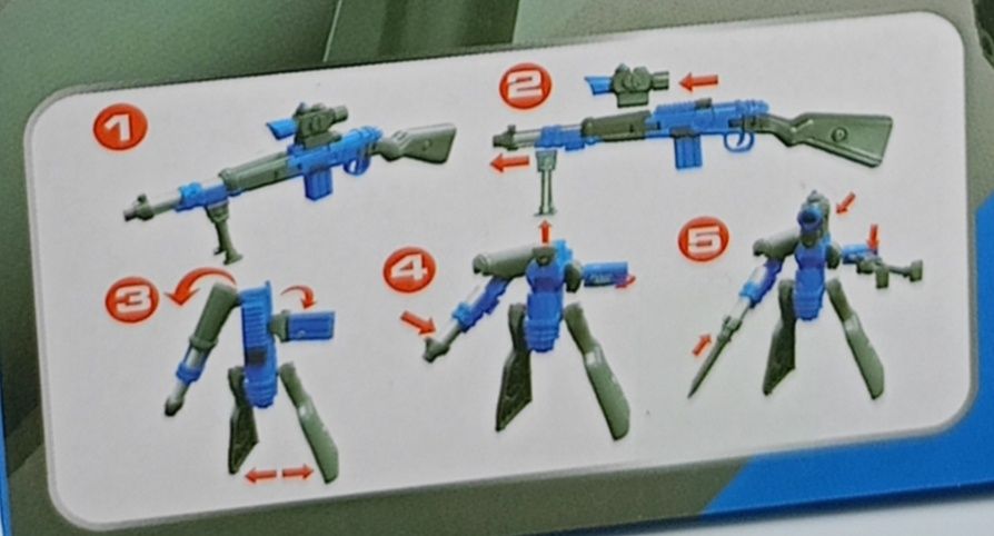 EDDY TOYS Transformator robot/pistolet 2w1