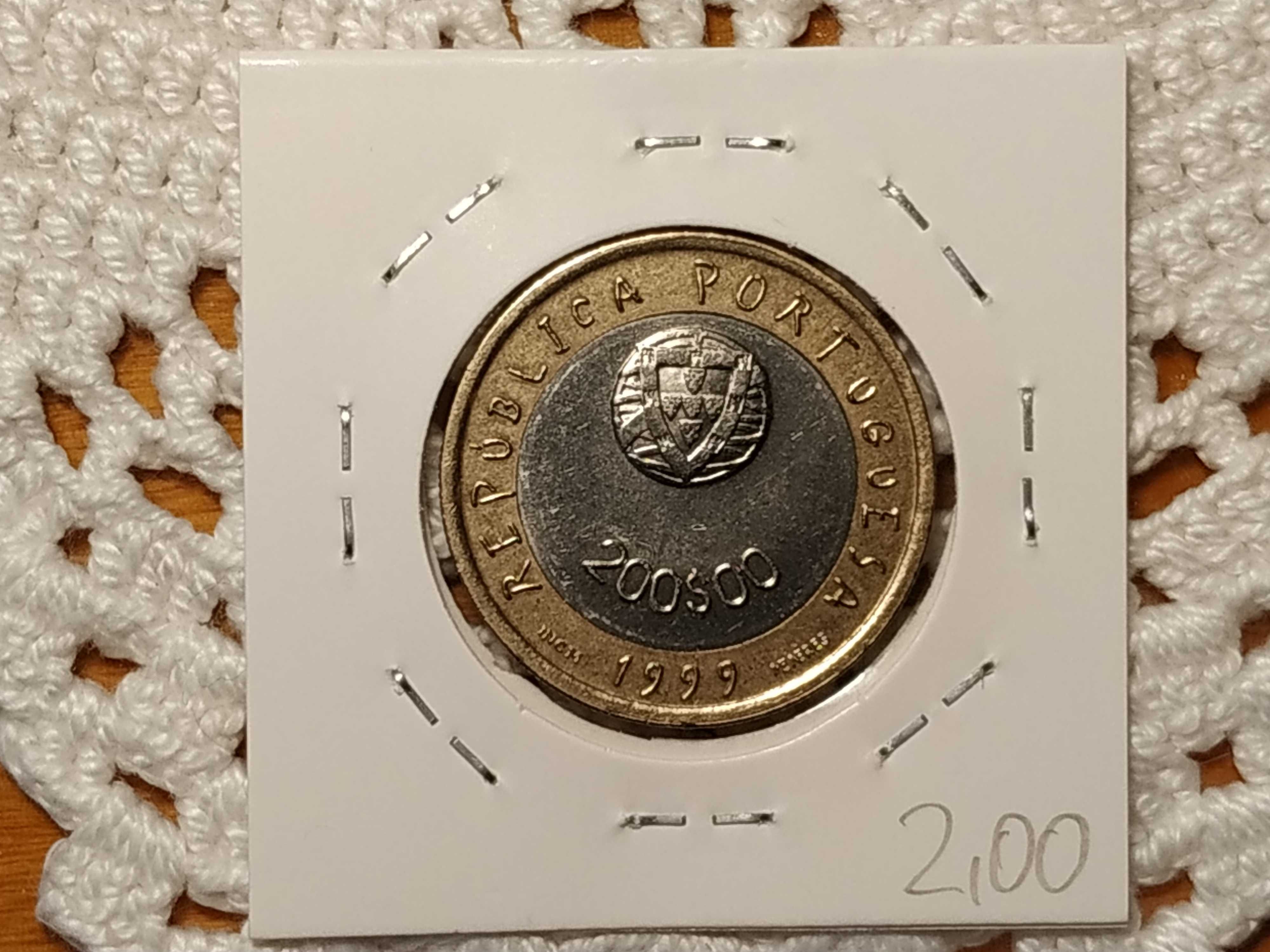 Portugal - moeda de 200 escudos de 1999 Unicef