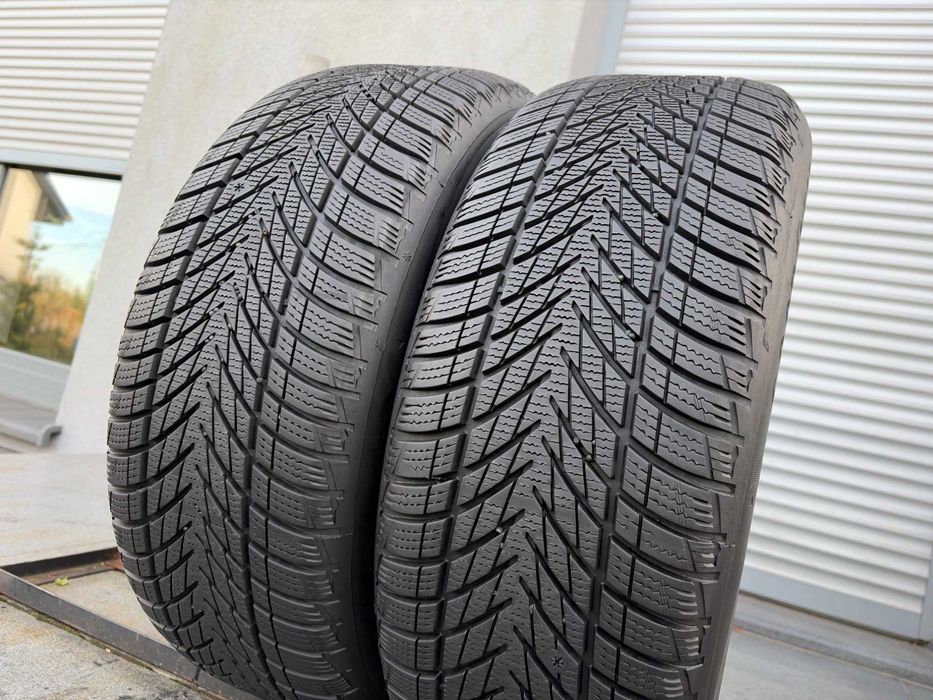 2szt zimowe 225/55R17 GoodYear 6,7mm 2024r świetny stan! Z1054 gwaranc