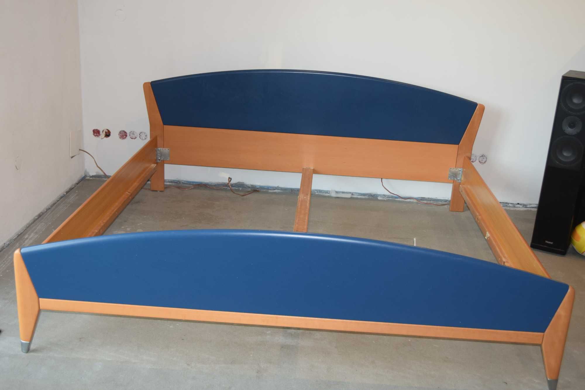 Design łóżko 2x2m. Lite drewno, Hulsta, Hülsta, UNIKAT, Loft.