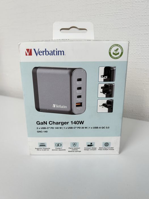 Зарядный блок Verbatim GaN Charger 140W