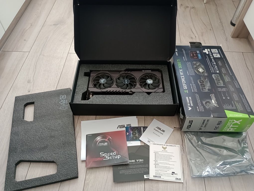 Asus tuf gaming rtx 3060 ti karta graficzna jak nowa