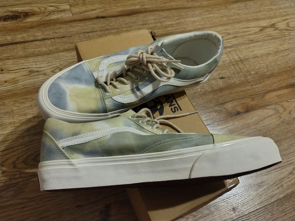 Trampki Buty Tenisówki Vans Old Skool Vr3  green Tie Dye - rozmiar 43