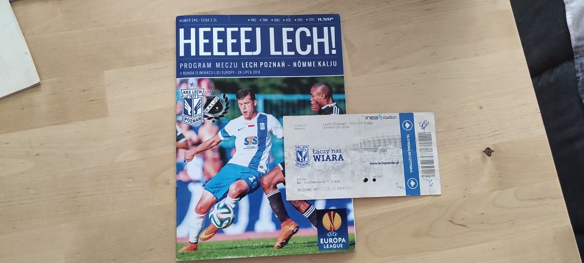 Program meczu + bilet Lech Poznań - Nõmme Kalju