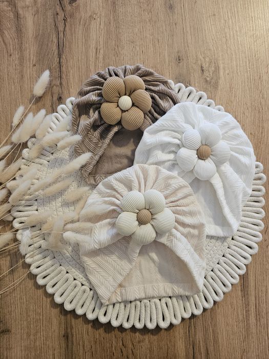 Czapki turbany dla dziewczynki