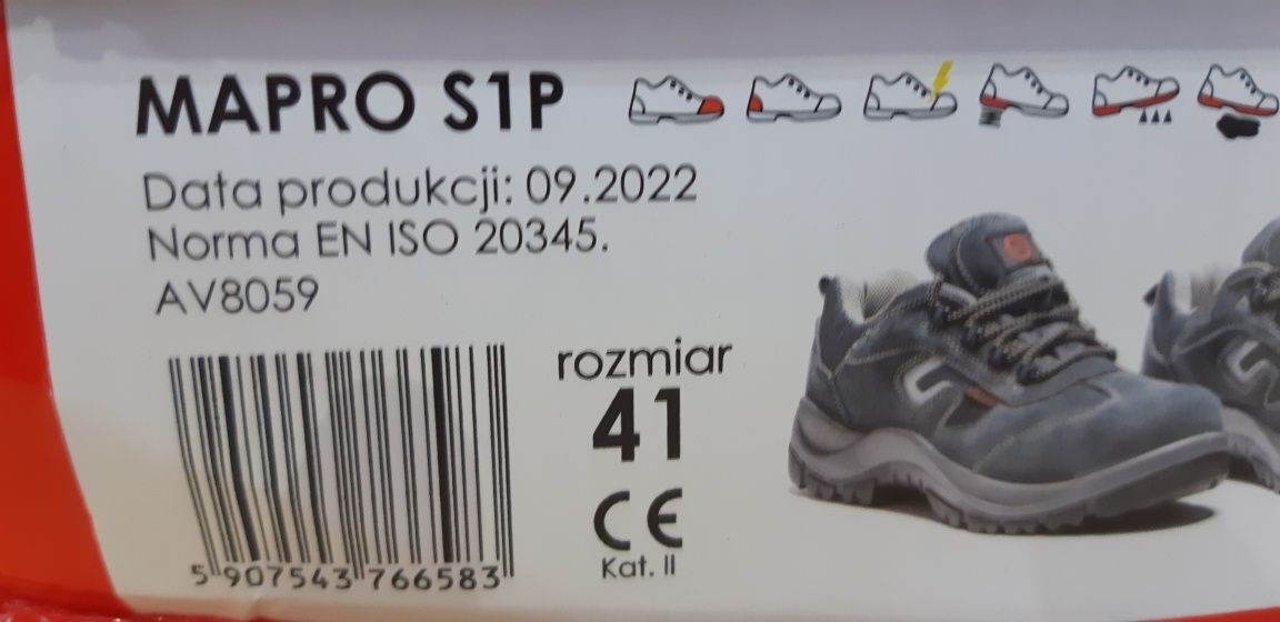 Buty robocze w rozmiarze 41