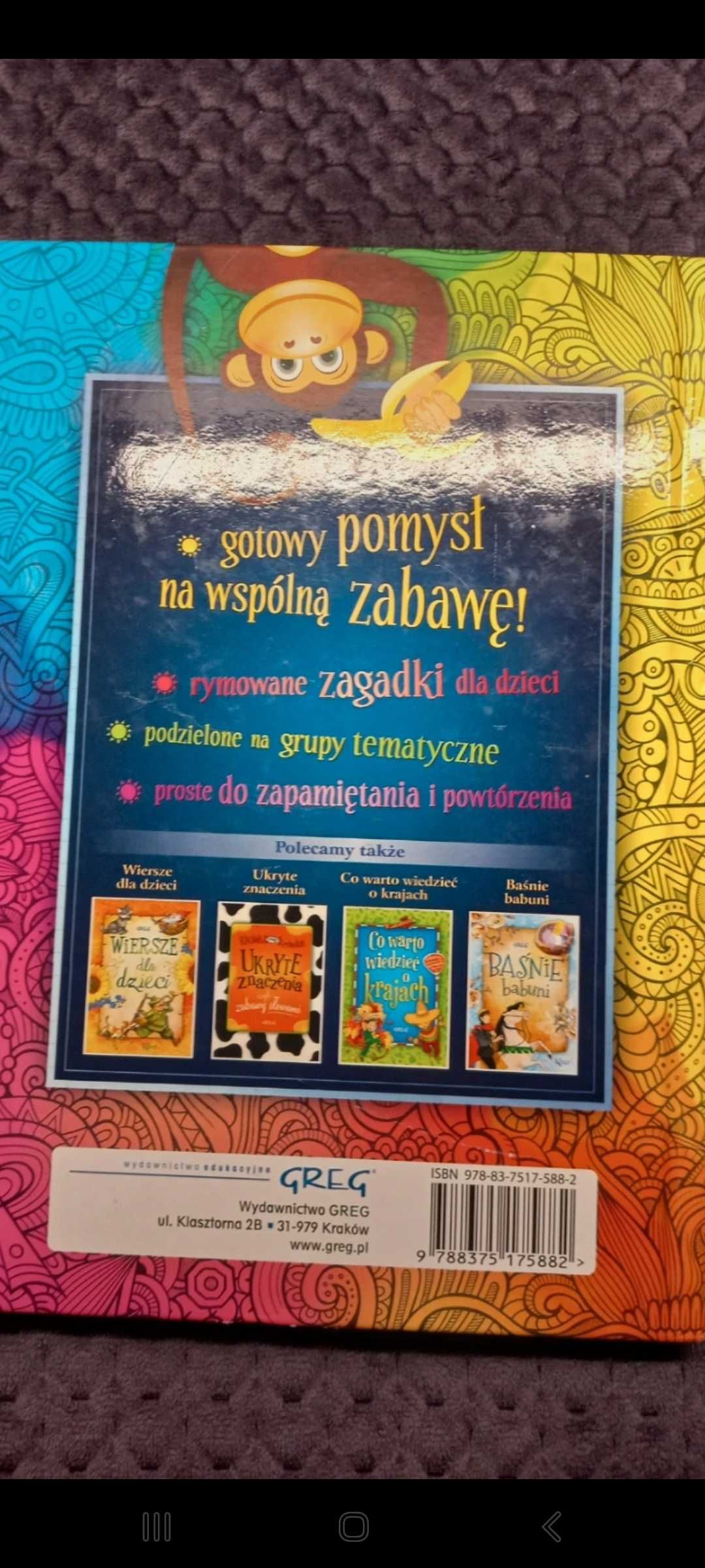 Książka Zagadki dl dzieci