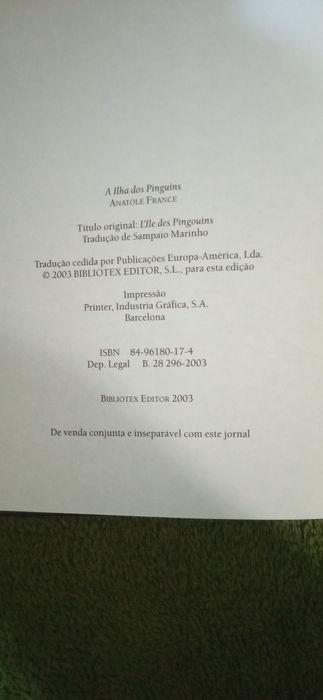 A ilha dos pinguins - Anatole France