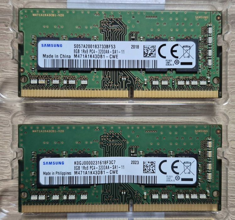 Pamięć do laptopa RAM 16GB(2x8GB) DDR4 Samsung 3200 MHz