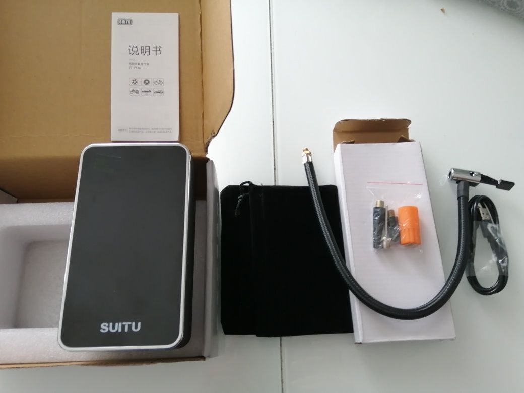 Akumulatorowa pompka wielofunkcyjna - powerbank SUITU ST-9616