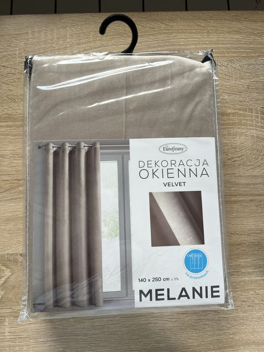 Zasłona EUROFIRANY Melanie 140 x 250 cm Beżowy