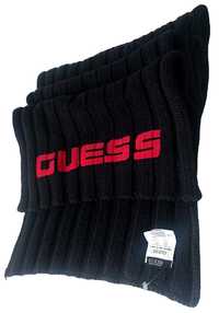 Брендовый тёплый длинный шерстяной шарф Guess оригинал