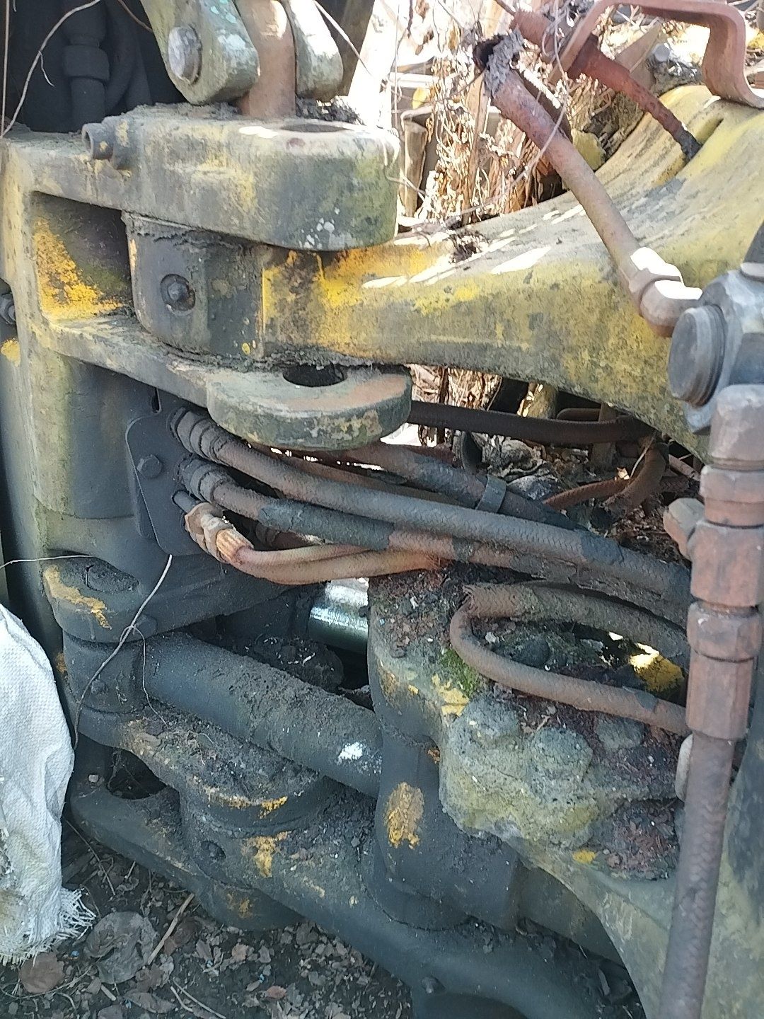 Jcb 3cx spalona, uszkodzona na części