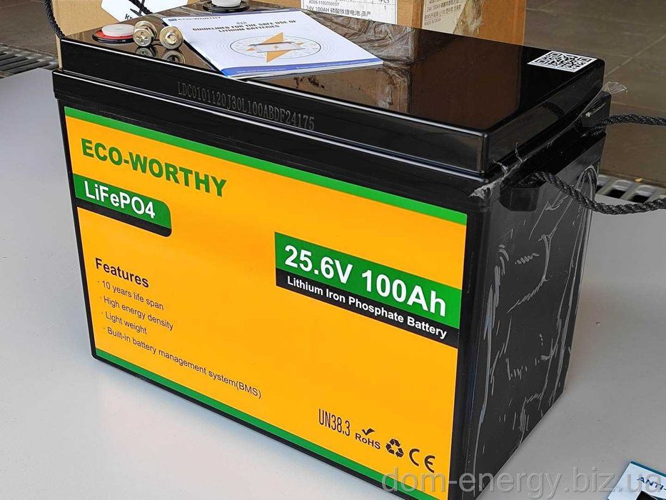 Гарантия 2 года Аккумулятор LiFePo4 100Ah 24В v Литий-железо-фосфатный