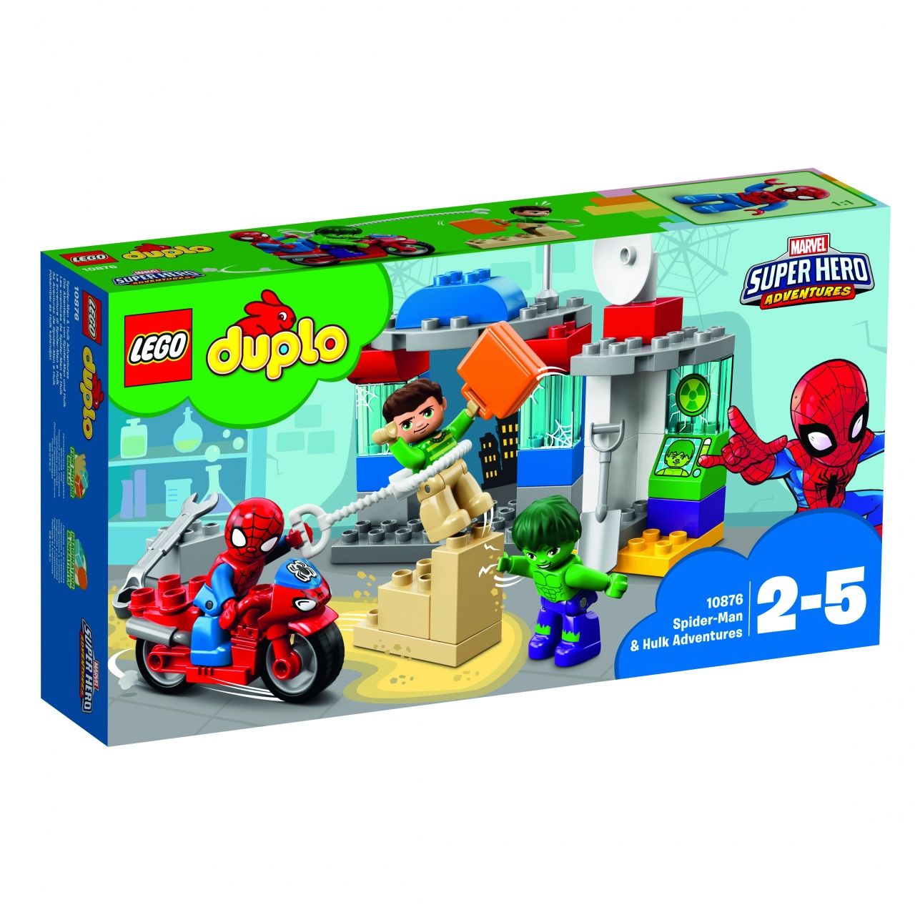 Zestaw Lego Duplo- Przygody Spider-mana i Hulka 10876