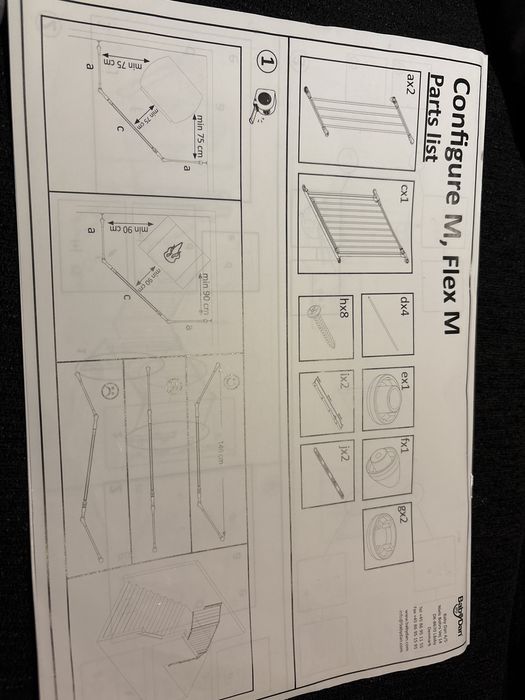 Barreira Configure Flex M Preta Baby Dan