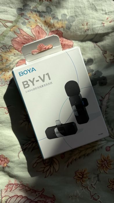 Mikrofon bezprzewodowy BOYA BY-V1 (TX+RX) – NOWY, nieużywany