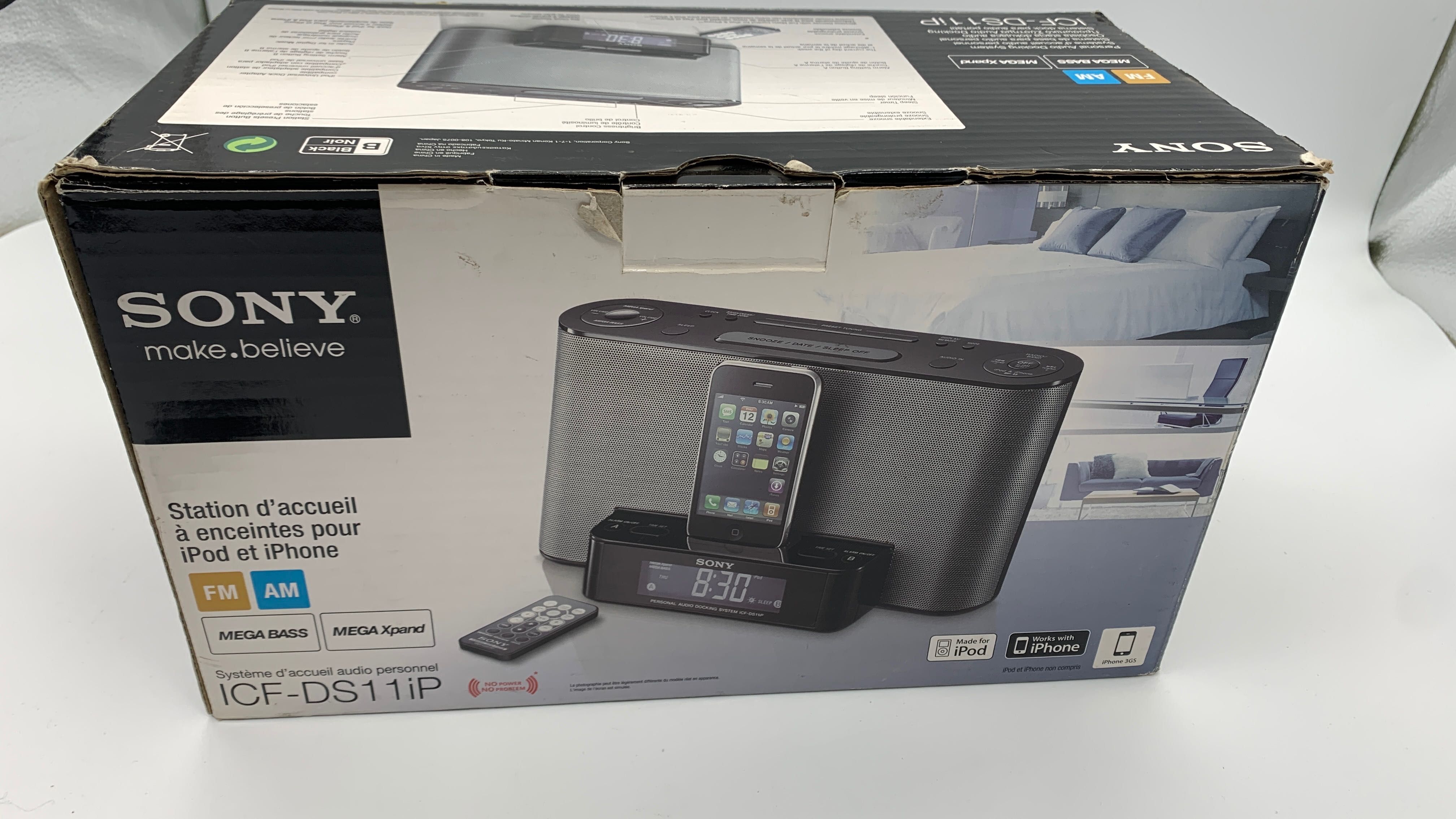 Sony stacja dokująca ,radiobudzik ,głośnik ICF-DS11iP