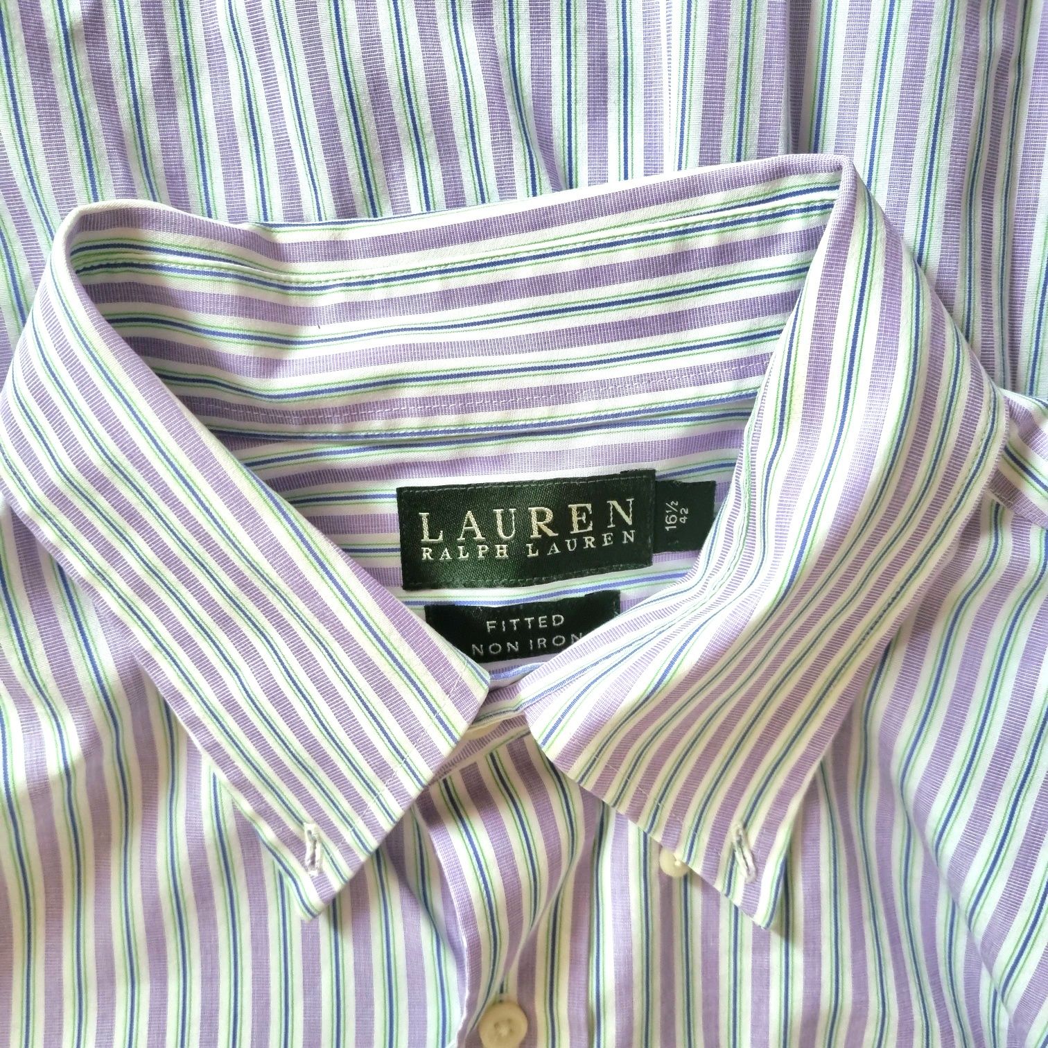 Koszula LAUREN Ralph Lauren 42 16½ paski Polo męska pasy
