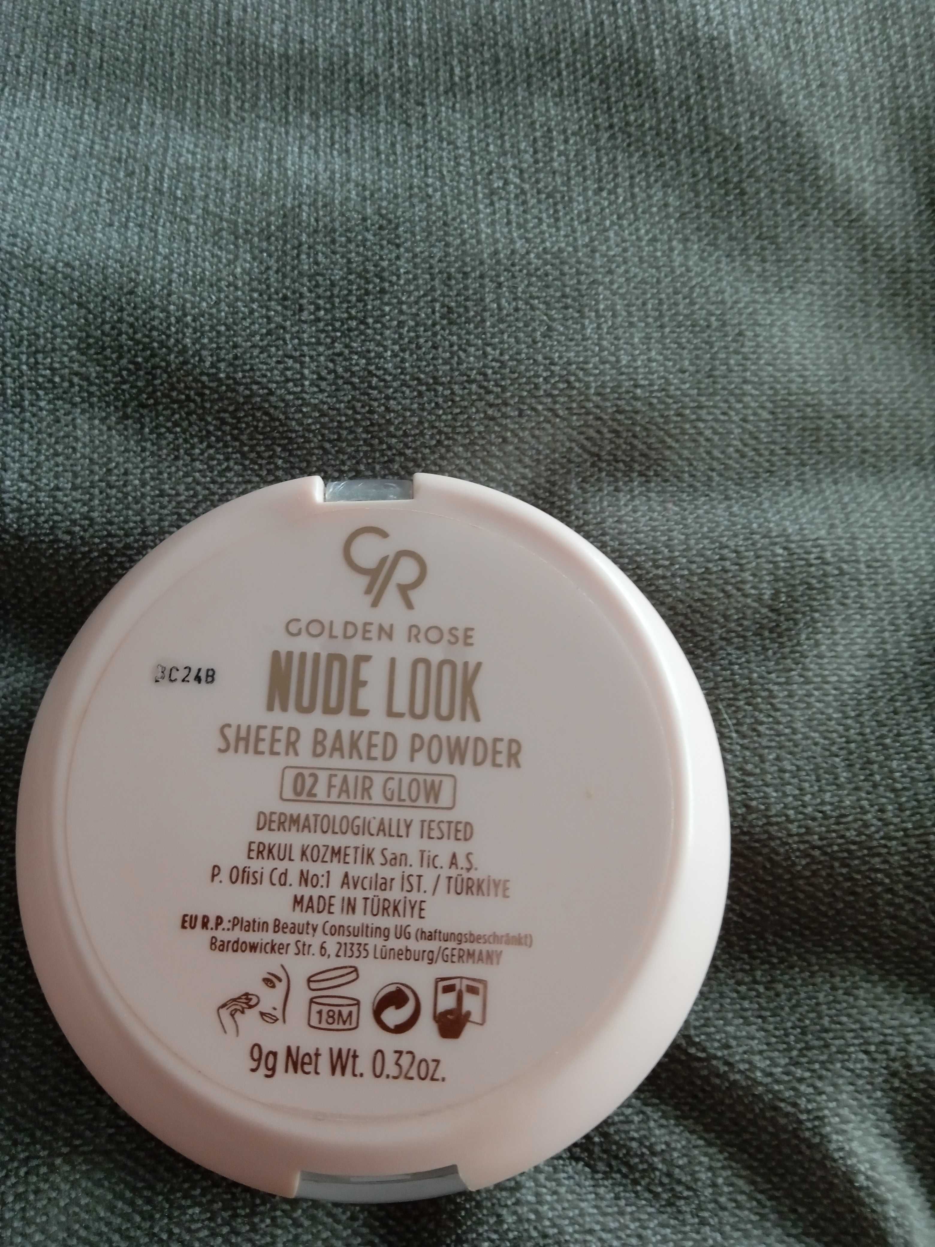 Golden Rose Nude Look Sheer Baked Powder puder wypiekany