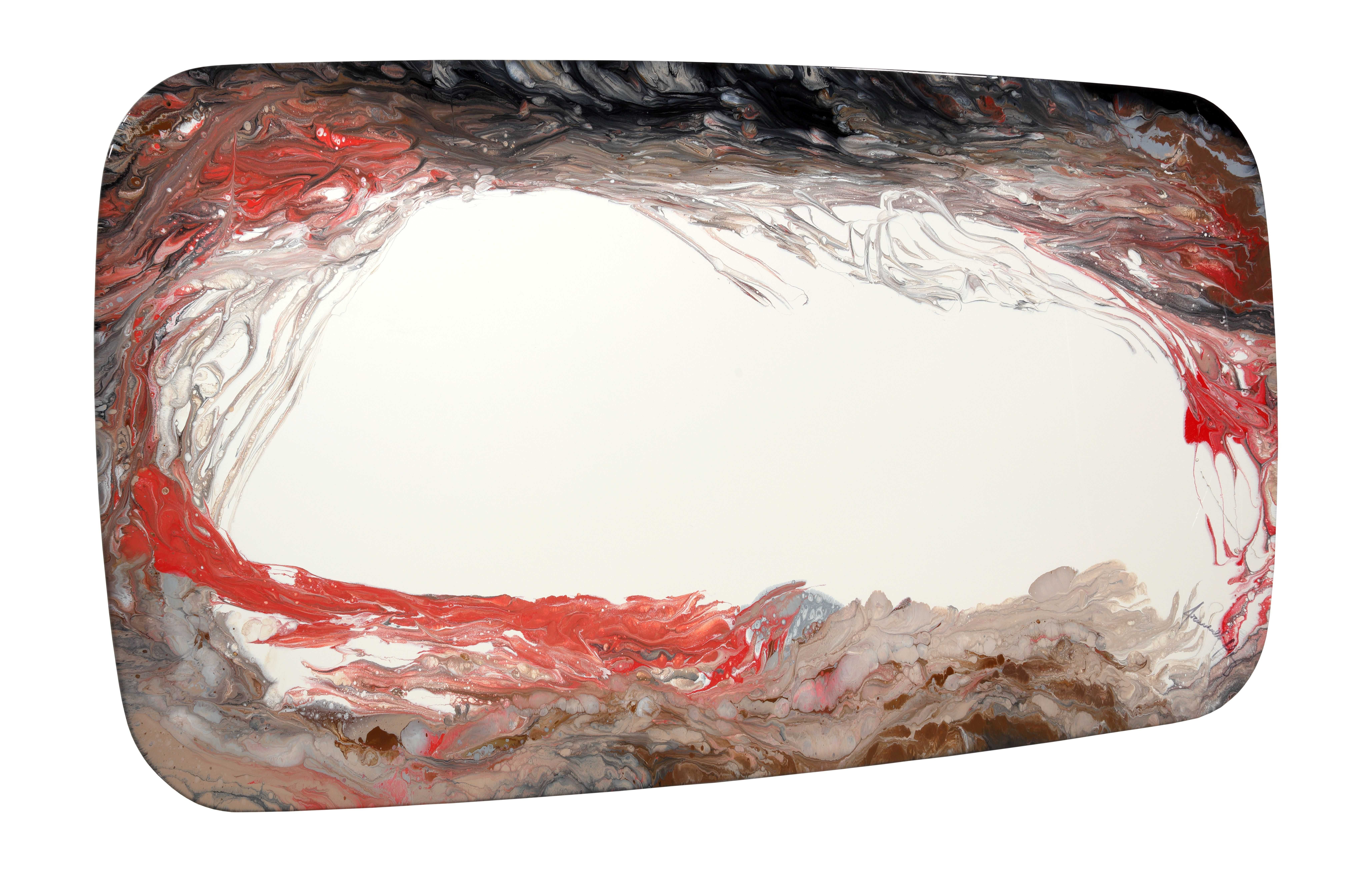 mesa de jantar  com arte em resina epoxica