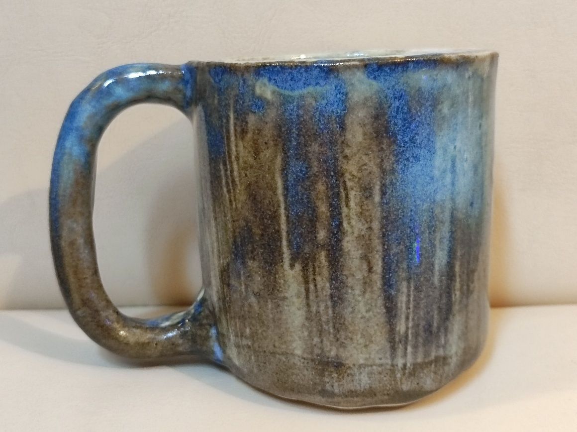 Kubek mug ceramika artystyczna handmade rękodzieło krzywasek