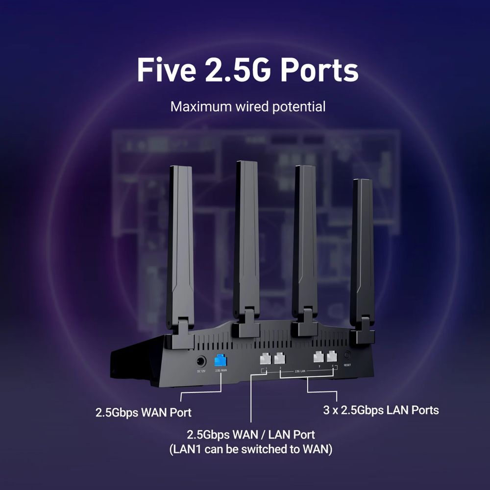 [NEW] 2025 Gl.iNet Flint 3 Wi-Fi 7 GL-BE9300 роутер маршрутизатор