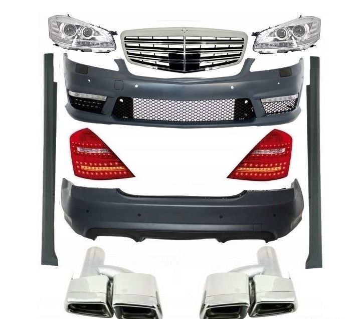 Бампер передний рестайлинг Mercedes Benz W221 S63 S65 S500 AMG
