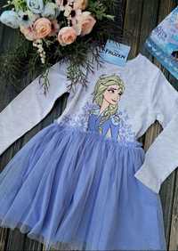 Sukienka dziewczęca Kraina Lodu Elsa Frozen Elsa tiul 92