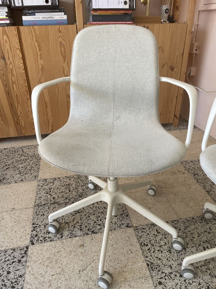 Cadeira de escritório cinza claro Ikea