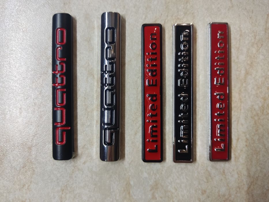 Шильдик логотип Значок эмблема Лейба QUATTRO Кватро Ауди.