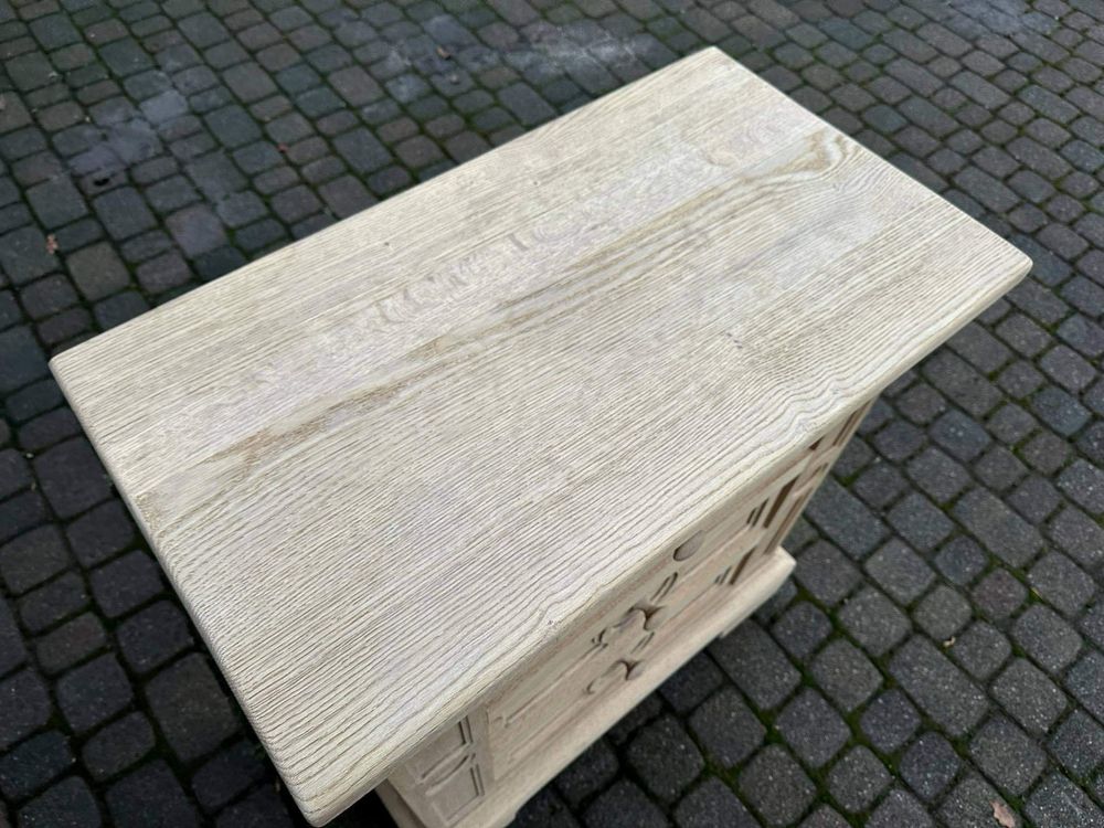 Komoda debowa oczyszczona z szufladami szafka holenderska
