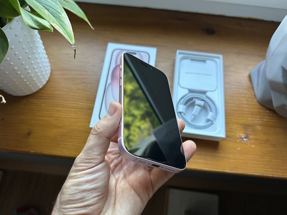  iPhone 15 128GB Pink I Bateria 91% I Stan idealny I Komplet