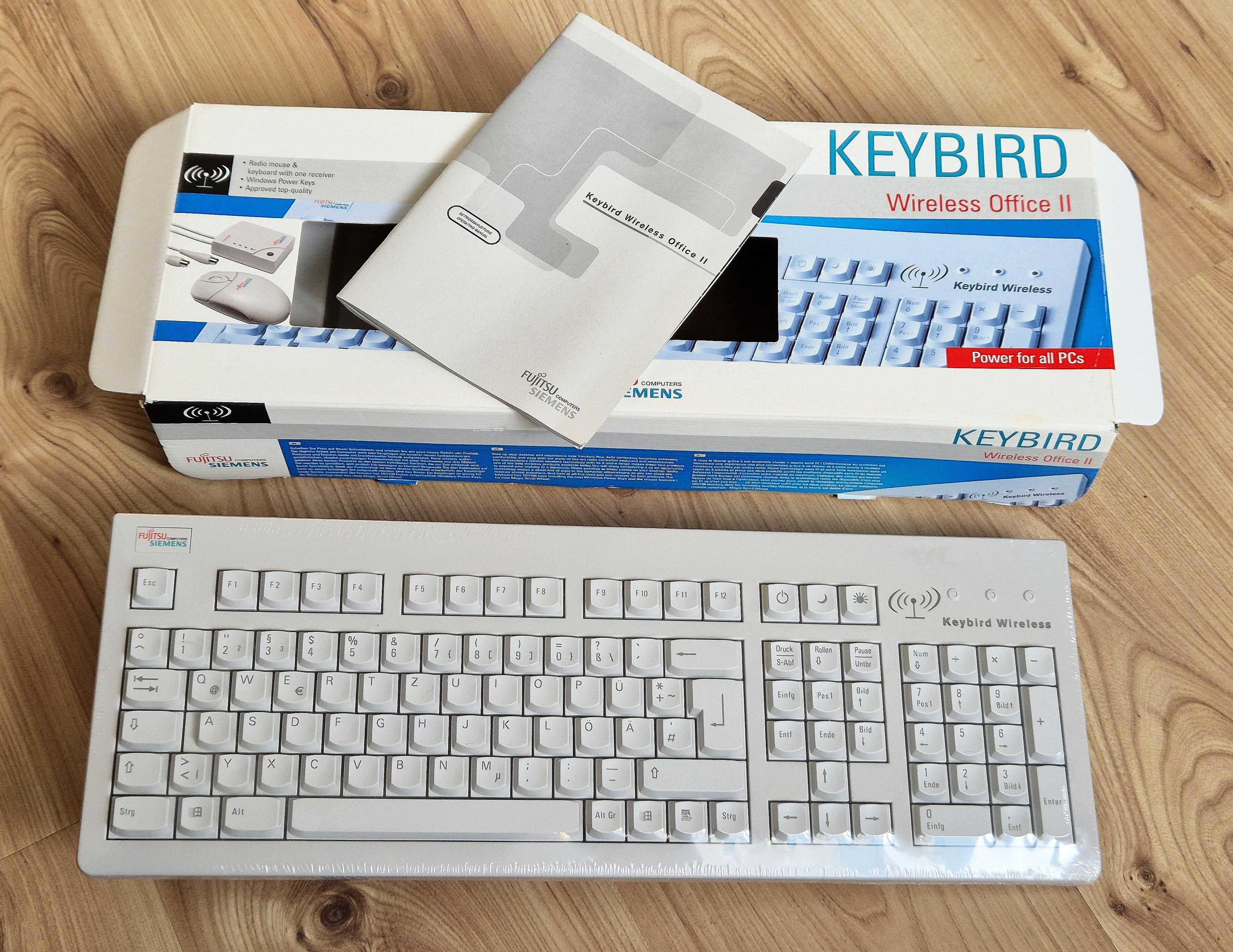 Klawiatura mysz radiowa retro KEYBIRD Wireless Office Fujitsu Siemens